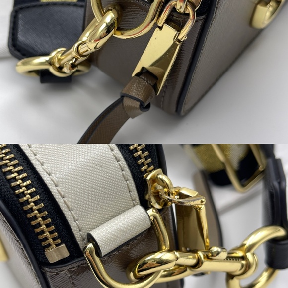 Marc Jacob Snapshot crossbody multi leather bag gray with dust bag gold strap - Picture 16 of 16